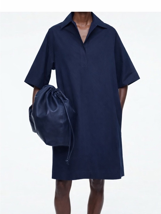 COS Dresses & Skirts - COS Navy Polo Dress with Short Sleeves